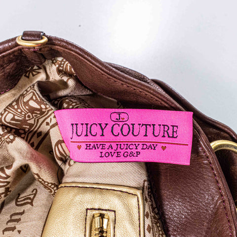 Juicy Couture Leather Cowhide Boho Purse