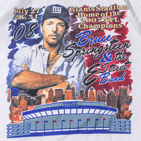 2008 Bruce Springsteen & The E Street Band Ringer T-Shirt Giants Stadium
