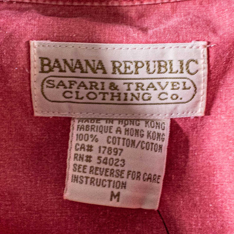 Banana Republic Safari Utility Snap Button Shirt