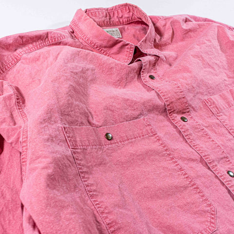 Banana Republic Safari Utility Snap Button Shirt