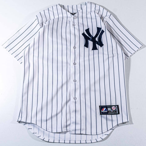 New York Yankees Mark Teixeira Majestic Jersey Pinstripe