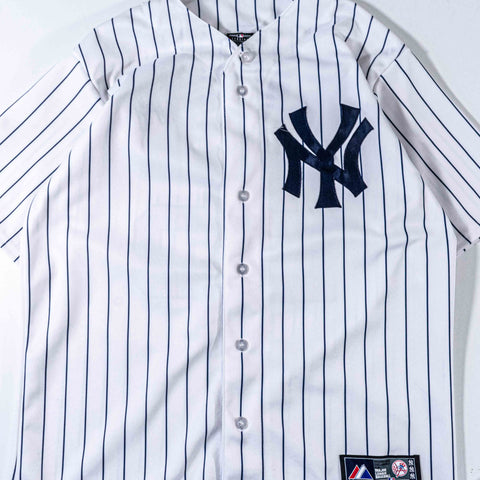 New York Yankees Mark Teixeira Majestic Jersey Pinstripe