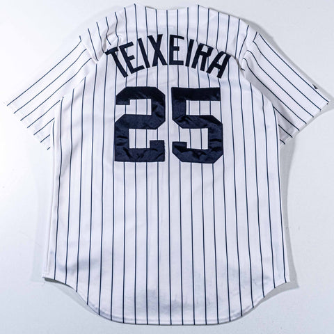 New York Yankees Mark Teixeira Majestic Jersey Pinstripe