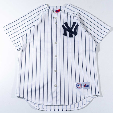 New York Yankees Jason Giambi Majestic Jersey Pinstripe