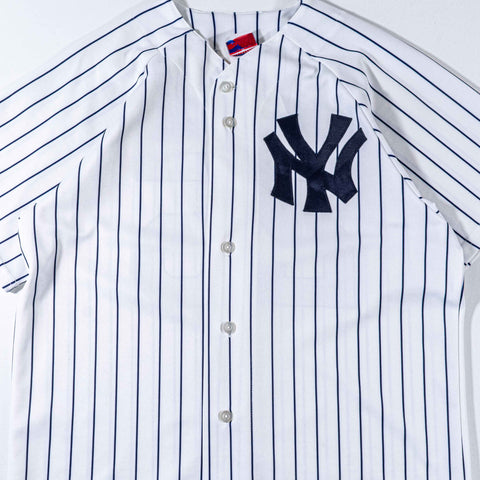 New York Yankees Jason Giambi Majestic Jersey Pinstripe