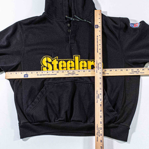 Pittsburgh Steelers Starter Henley Hoodie Sweatshirt