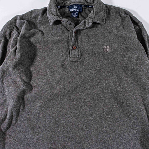 Givenchy Activewear Logo Longsleeve Polo Shirt