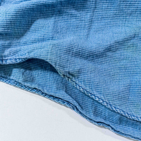 Eddie Bauer Striped Band Collar Shirt