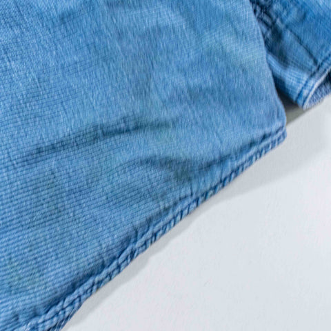 Eddie Bauer Striped Band Collar Shirt