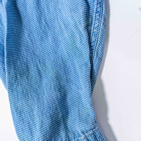 Eddie Bauer Striped Band Collar Shirt