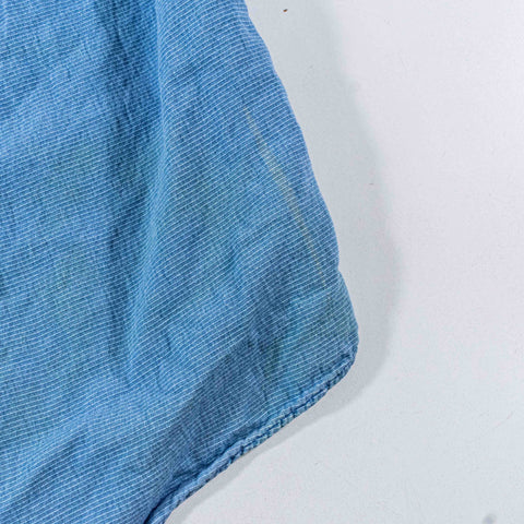 Eddie Bauer Striped Band Collar Shirt