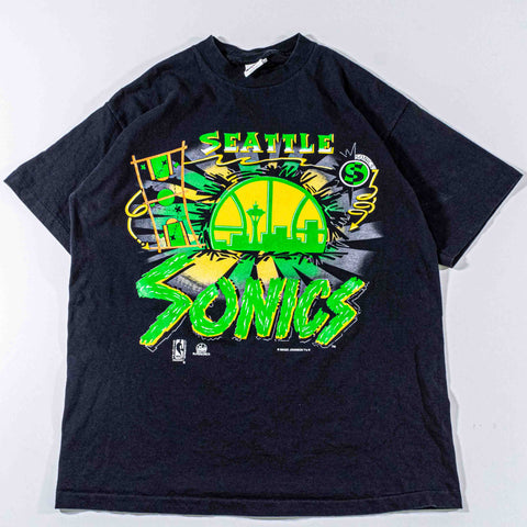 Seattle Sonics NBA Big Print T-Shirt Magic Johnson