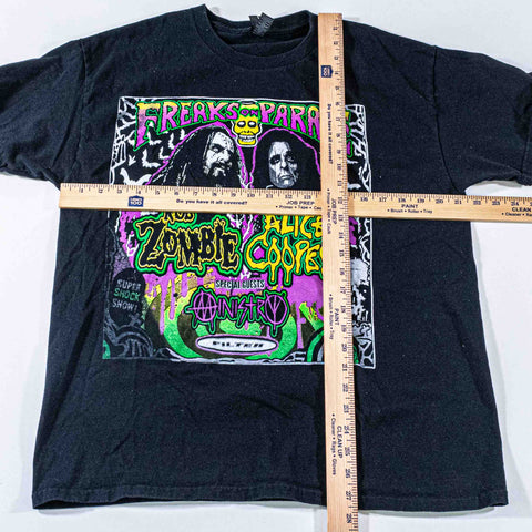 Freaks On Parade Rob Zombie Alice Cooper Tour T-Shirt