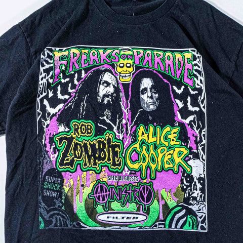 Freaks On Parade Rob Zombie Alice Cooper Tour T-Shirt