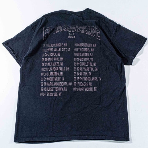 Freaks On Parade Rob Zombie Alice Cooper Tour T-Shirt
