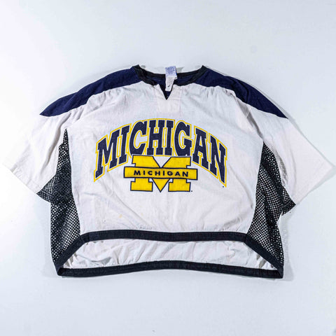Michigan Wolverines Hockey T-Shirt Mesh Cotton