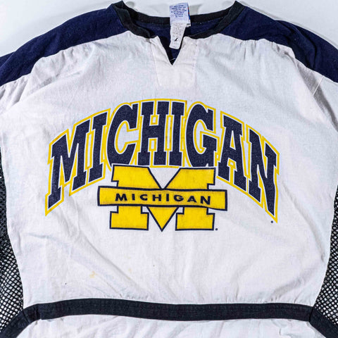 Michigan Wolverines Hockey T-Shirt Mesh Cotton