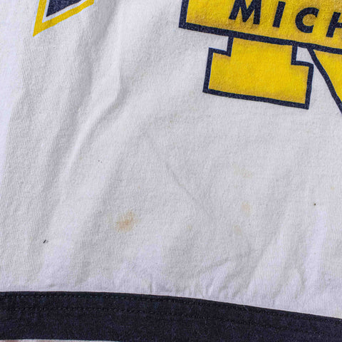 Michigan Wolverines Hockey T-Shirt Mesh Cotton
