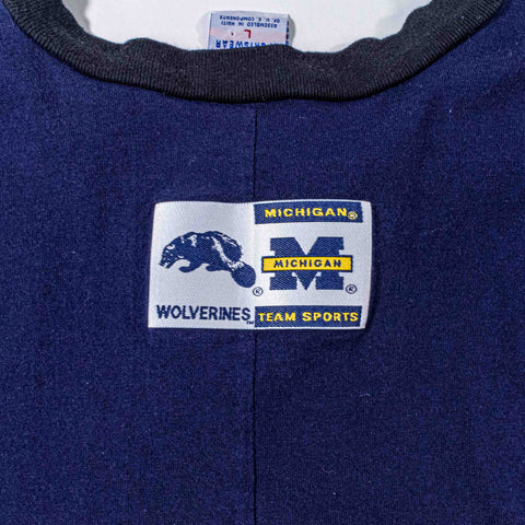 Michigan Wolverines Hockey T-Shirt Mesh Cotton