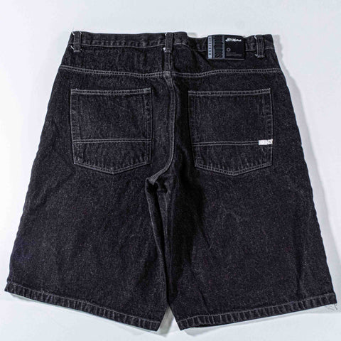 SouthPole Baggy Wide Leg Jean Shorts Jorts Silver Tab
