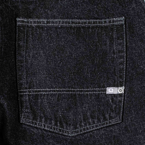 SouthPole Baggy Wide Leg Jean Shorts Jorts Silver Tab