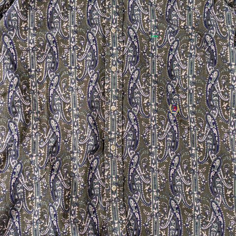 Tommy Hilfiger Paisley Linen Blend All Over Print Button Down Shirt