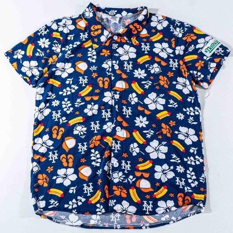 New York Mets Nathans Hot Dog Hawaiian Shirt