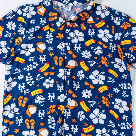 New York Mets Nathans Hot Dog Hawaiian Shirt
