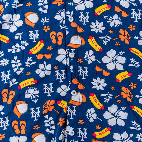 New York Mets Nathans Hot Dog Hawaiian Shirt