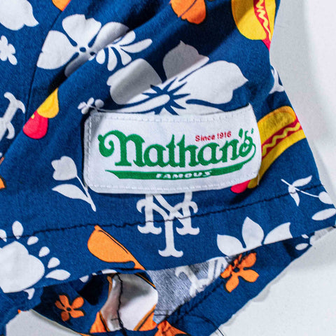 New York Mets Nathans Hot Dog Hawaiian Shirt