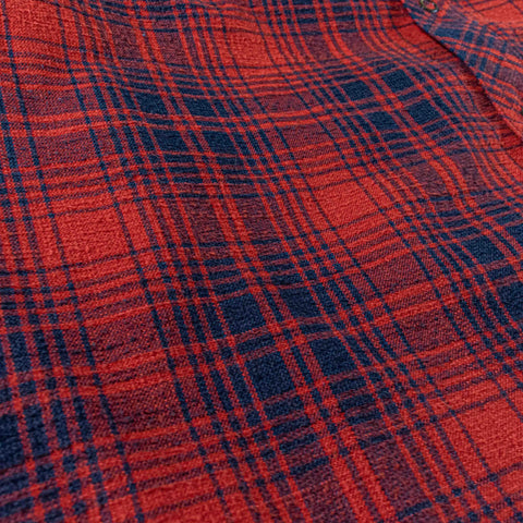 LL Bean Katahdin Performance Plaid Flannel Shirt  Snap Button Wool Blend Elbow Patches