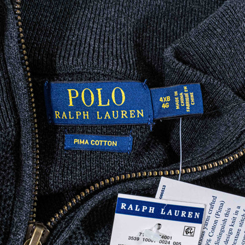 Polo Ralph Lauren 1/4 Zip Pullover Sweater Pima Cotton
