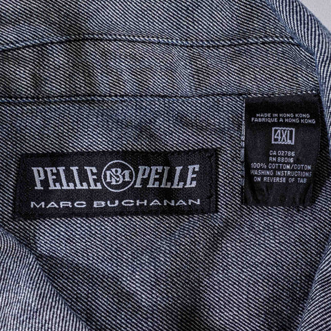 Pelle Pelle Marc Buchanan Denim Jacket Baggy Hip Hop