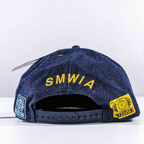 Show Me The Label UNION Made Denim Snapback Hat Made in USA SMWIA
