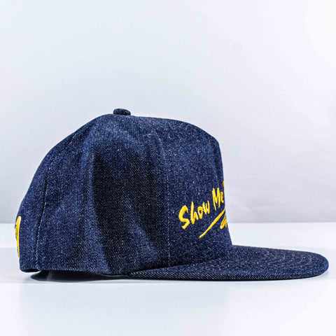 Show Me The Label UNION Made Denim Snapback Hat Made in USA SMWIA