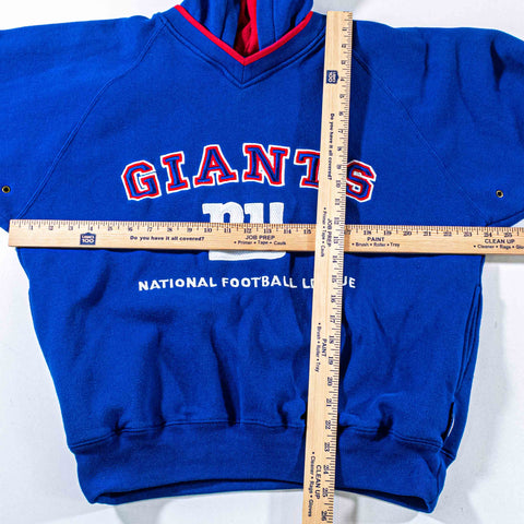 New York Giants Lee Sport Ringer Hoodie Sweatshirt
