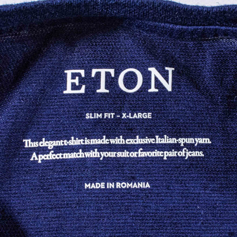 Eton Slim Fit Blank T-Shirt