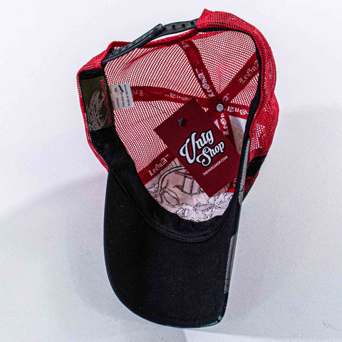 Skulls Crossbone Rose Trucker Hat