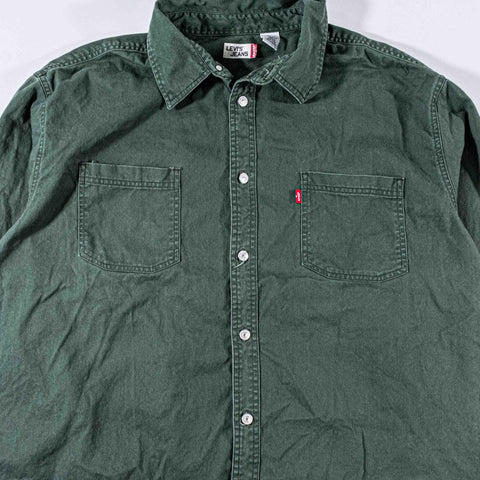 Levis Red Tab Green Denim Shirt