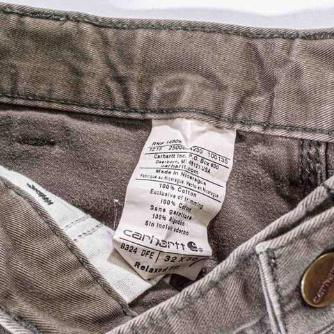 Carhartt Washed Twill Carpenter Work Pants Distressed