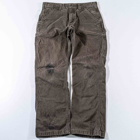 Carhartt Washed Twill Carpenter Work Pants Distressed