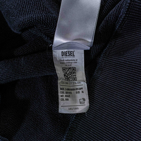 Diesel Zip Hoodie Distressed