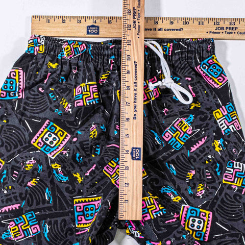 AOP Tribal Print Surf Shorts Made In USA