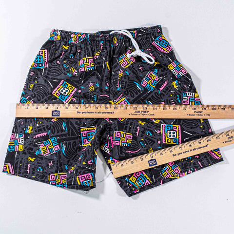AOP Tribal Print Surf Shorts Made In USA