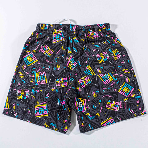 AOP Tribal Print Surf Shorts Made In USA
