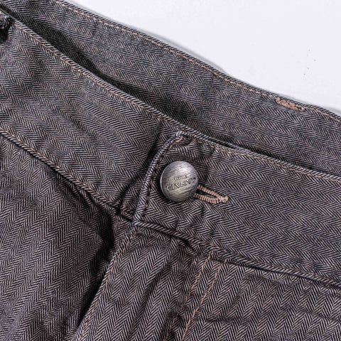 Canali Herringbone 5 Pocket Pants Made in Italy