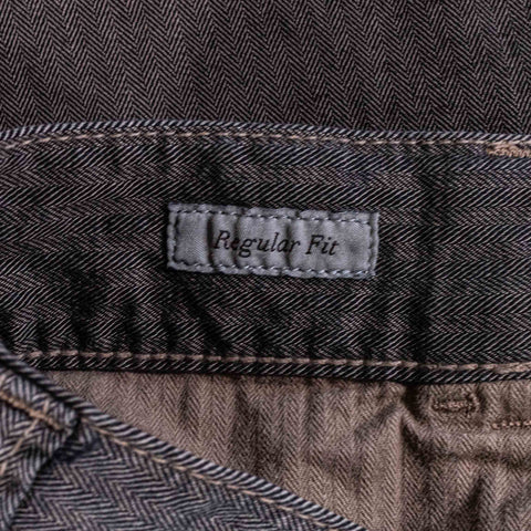 Canali Herringbone 5 Pocket Pants Made in Italy