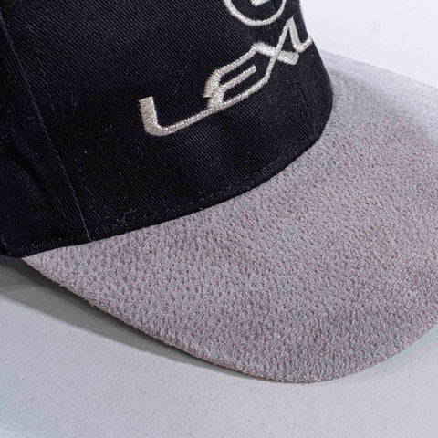 Lexus Logo Suede Brim Strapback Hat