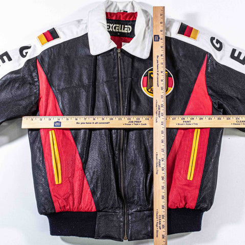 Germany Deutschland Leather Bomber Jacket Excelled