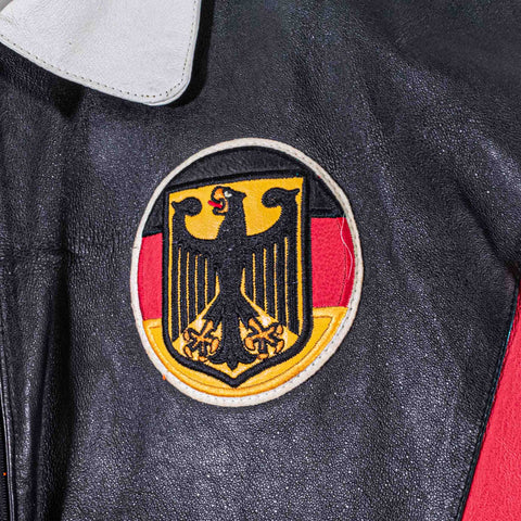 Germany Deutschland Leather Bomber Jacket Excelled